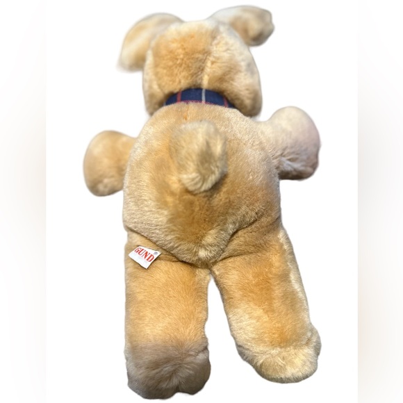 (NWOT)Small Brown Bunny 🐰 With Blue Bow Tie - Picture 3 of 4